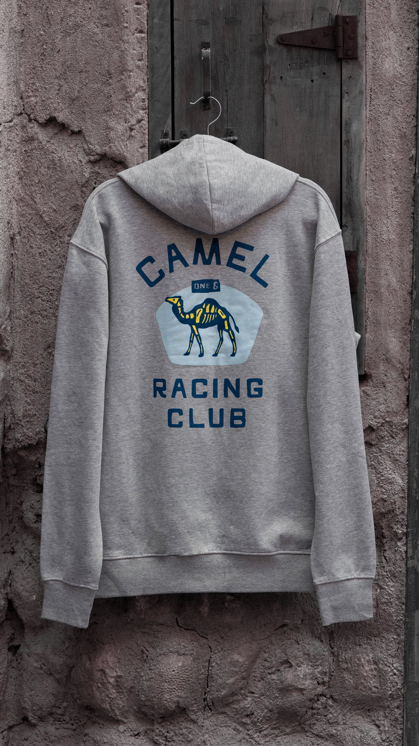 Camel Racing Club skeleton hoodie with desert skeleton graphic, Gulf streetwear by One8