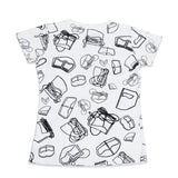 Emirati برقع Ladies Tee: the traditional Emirati burqa and the classic cotton tshirt combined. One8