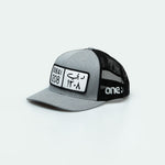 كاب دبي Dubai License Plate Curved Brim Meshback Trucker Hat - One8 Hat- Arabic pop culture