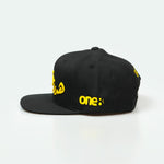 هدرز فلتر بس Emirati Street Racing Hat: Black trucker cap with bold Arabic text car culture One8 Hat