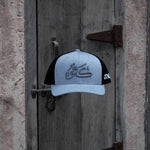 كفو Kafoo One8 Hat :  trucker cap with bold Arabic lettering, symbolizing Gulf pride and respect