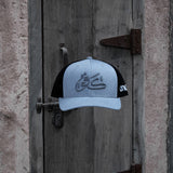 كفو Kafoo One8 Hat :  trucker cap with bold Arabic lettering, symbolizing Gulf pride and respect