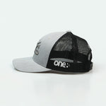 كفو Kafoo One8 Hat :  trucker cap with bold Arabic lettering, symbolizing Gulf pride and respect