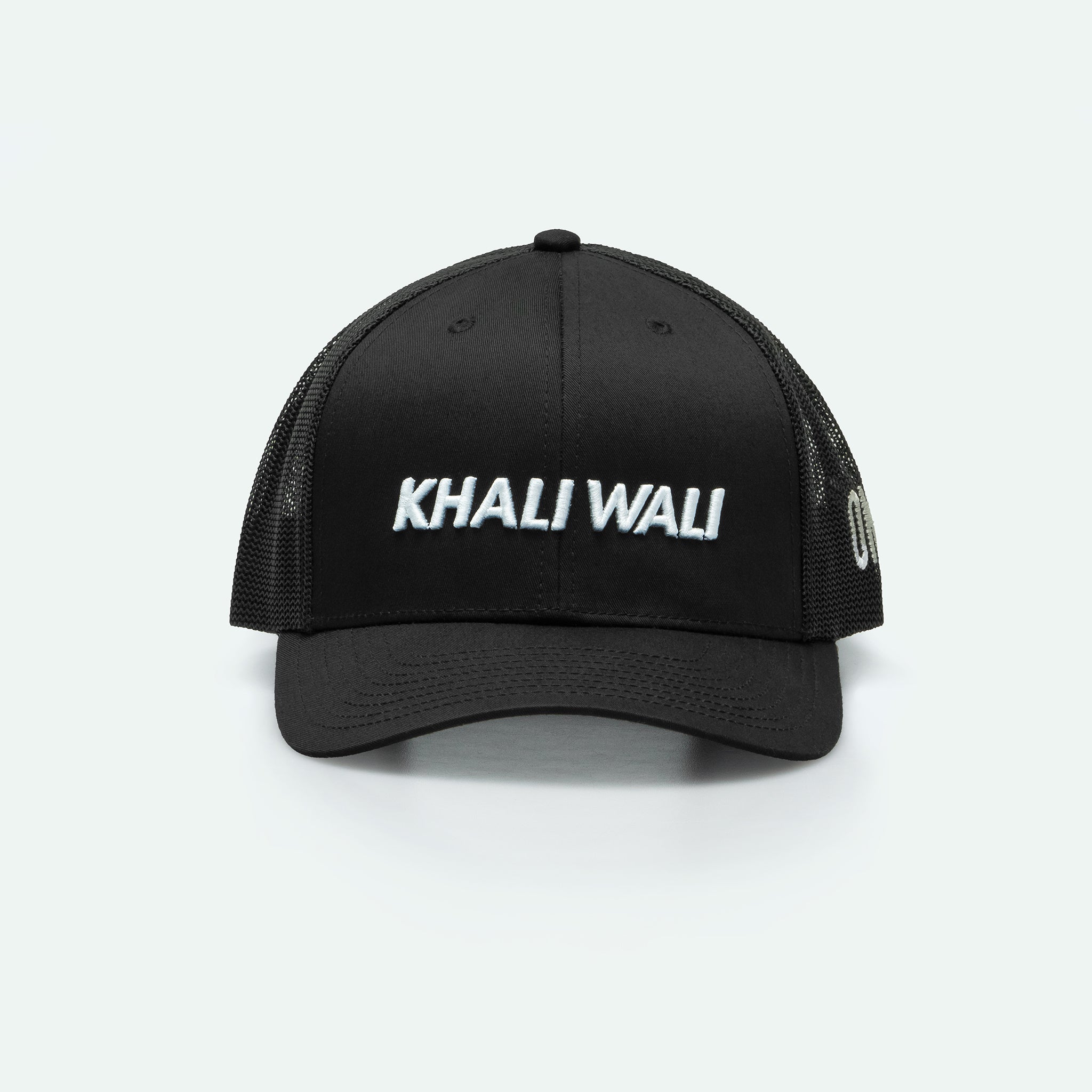 Khali Wali - Curved Brim Meshback Trucker Hat - One8 - Vintage Arabian Streetwear