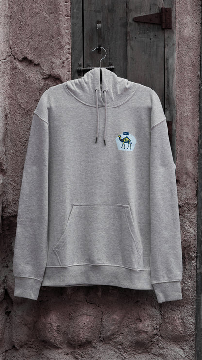 Camel Racing Club skeleton hoodie with desert skeleton graphic, Gulf streetwear by One8