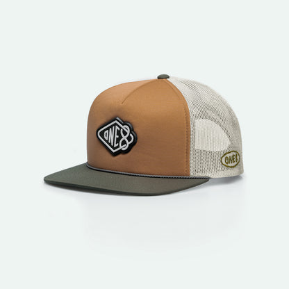 One8 Golden Sands - Foam Trucker Hat - One8 - Vintage Arabian Streetwear
