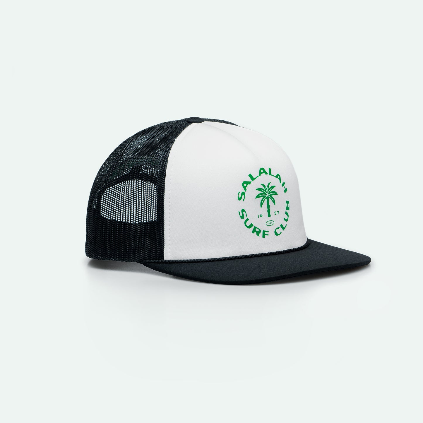 Salalah Surf Club logo foam trucker hat, Gulf culture cap by One8