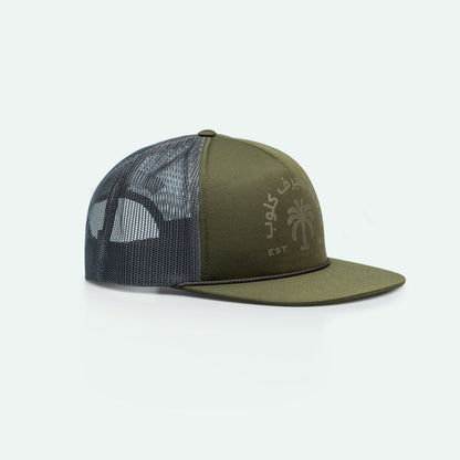 Salalah Surf Club forest green foam trucker hat, Gulf culture cap by One8