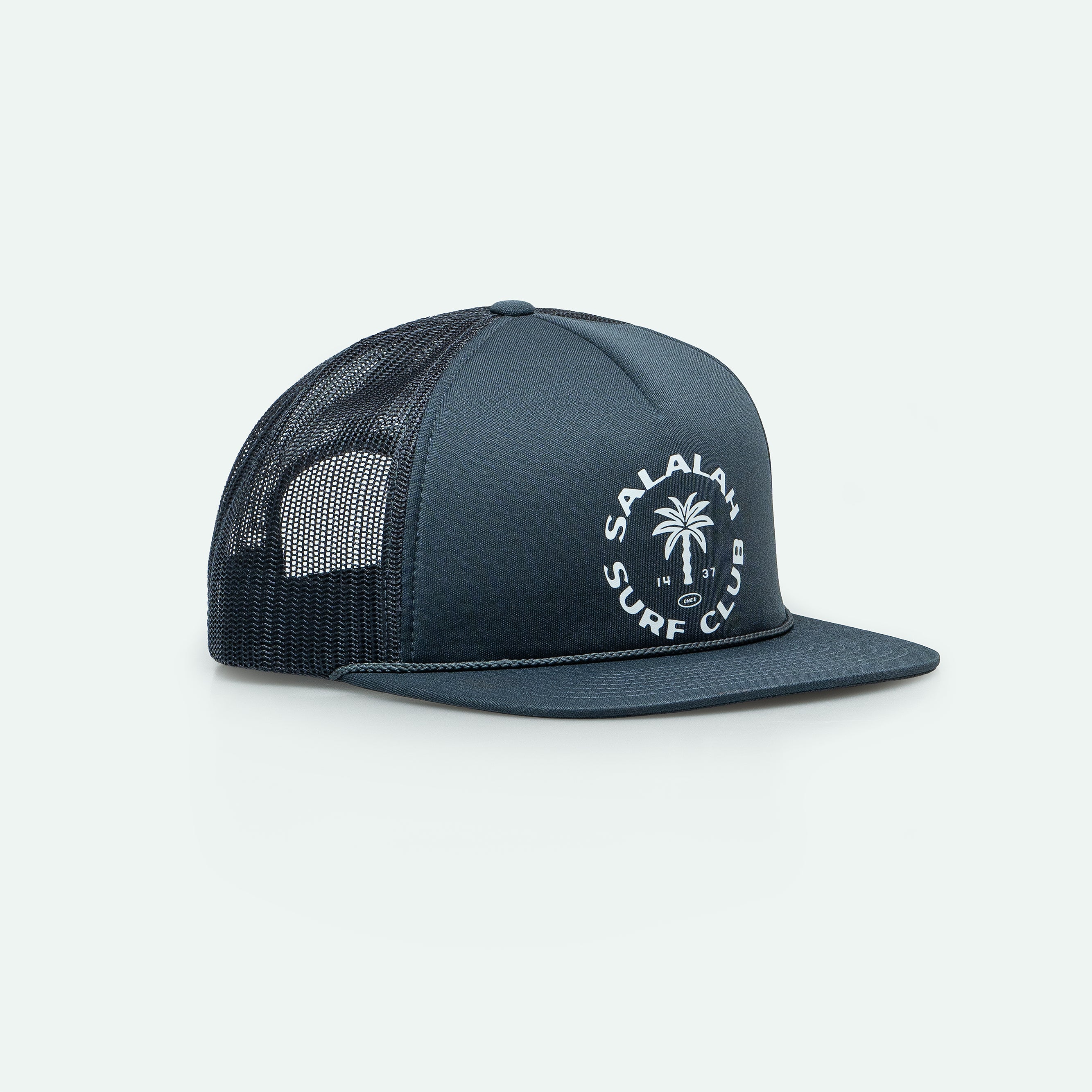 Salalah Surf Club Logo Midnight - Foam Trucker Hat - One8 - Vintage Arabian Streetwear