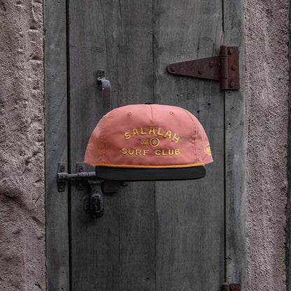 Salalah Surf Club vintage grandad hat with retro SSC branding, Omani culture cap by One8