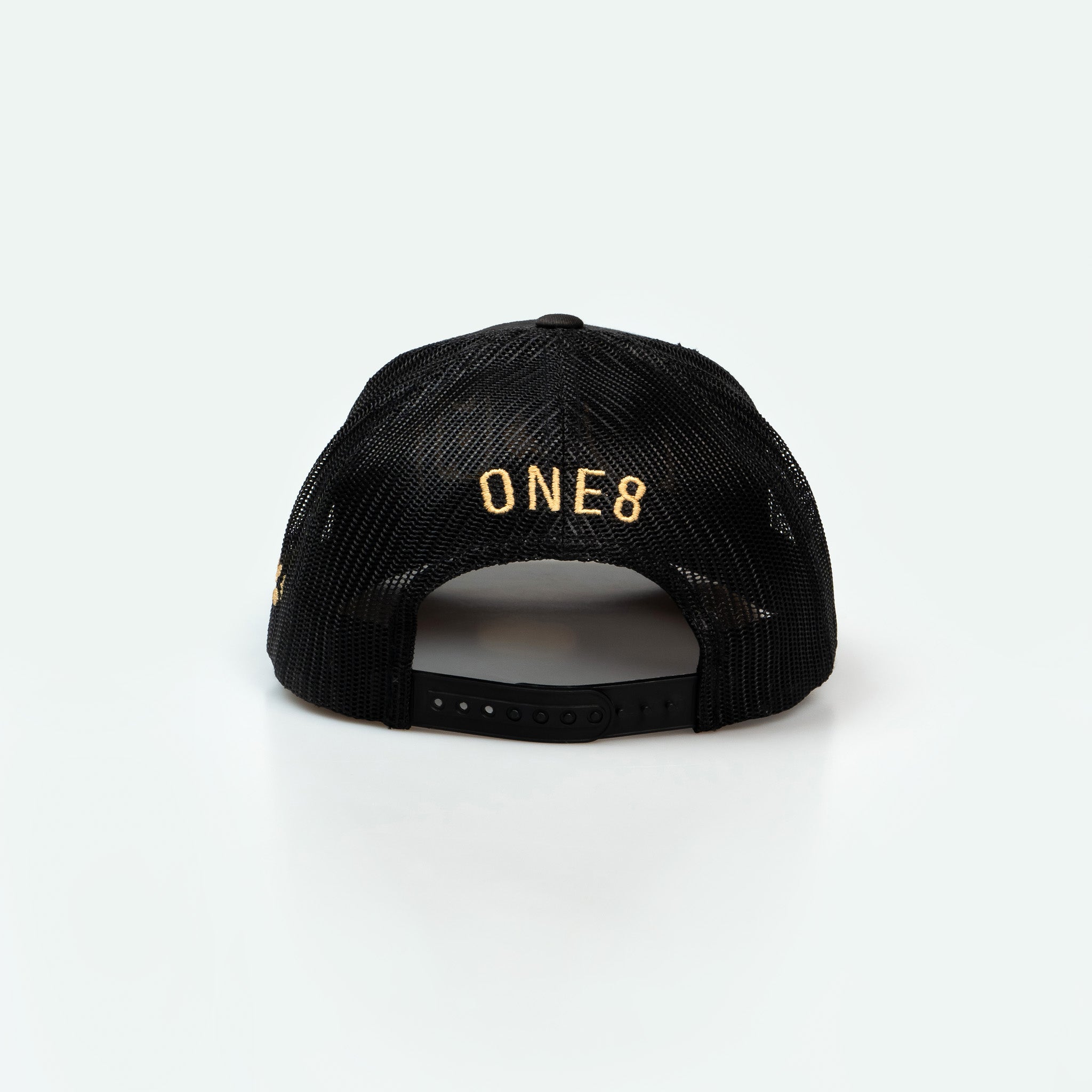Al Namoos - Curved Brim Meshback Trucker Hat - One8 Hat- Arabic Streetwear كاب الناموس