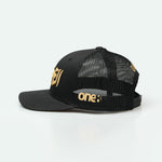 Al Namoos - Curved Brim Meshback Trucker Hat - One8 Hat- Arabic Streetwear كاب الناموس