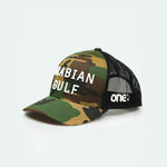 Arabian Gulf - Curved Brim Meshback Trucker Hat - Dubai - One8 Hat- Arabic Streetwear Arabic Hat