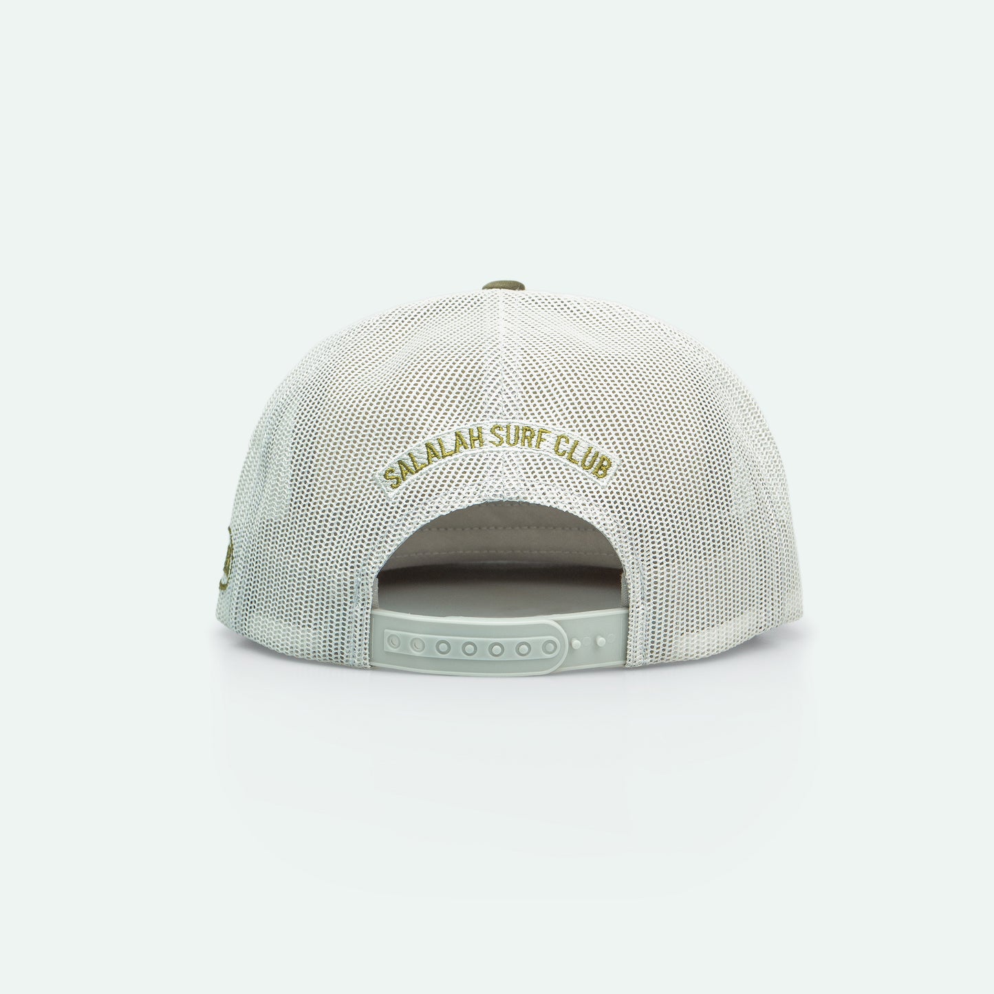 One8 Golden Sands foam trucker hat with sun-soaked desert design, Dubai streetwear cap
