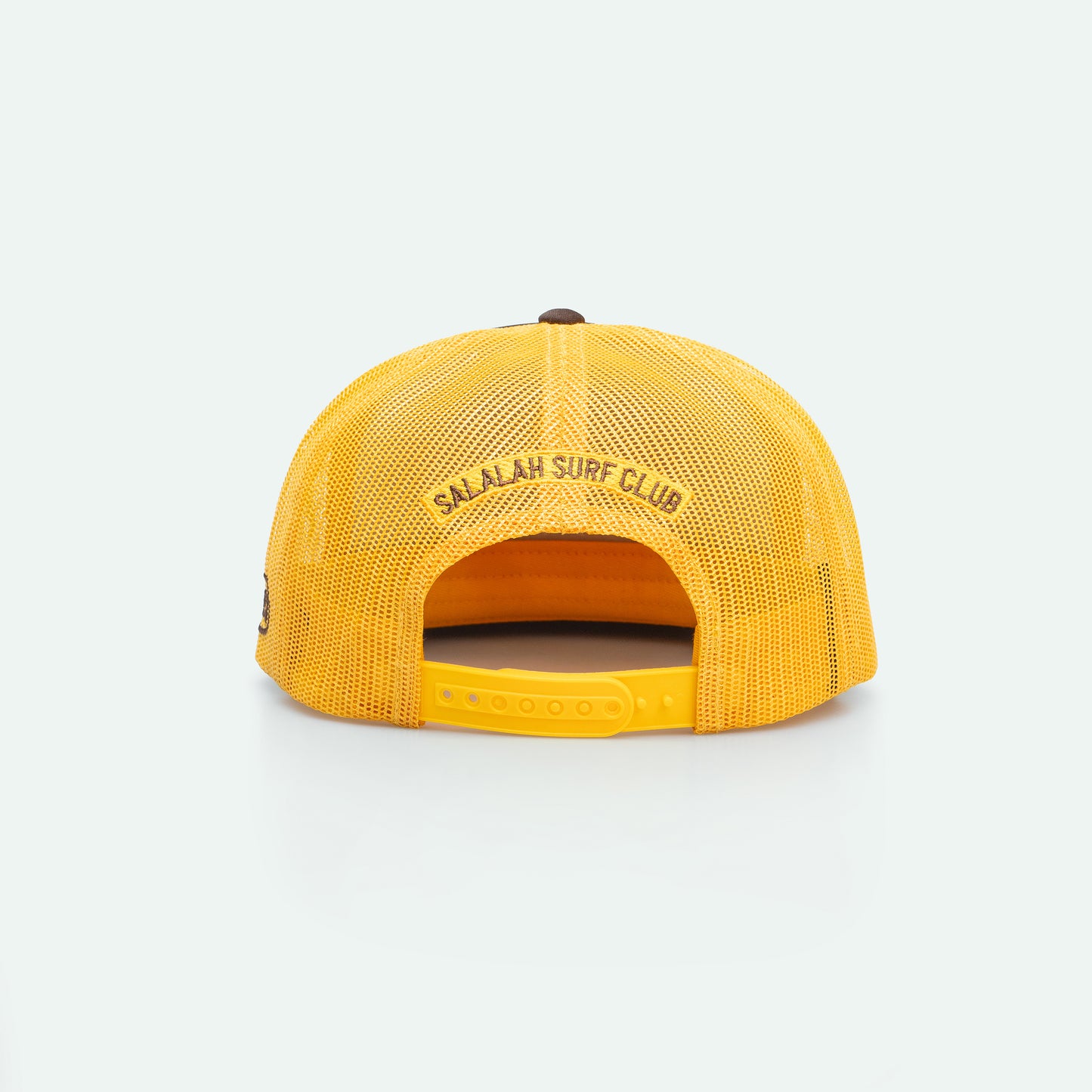 Salalah Surf Club surf board foam trucker hat, Gulf surf culture cap by One8