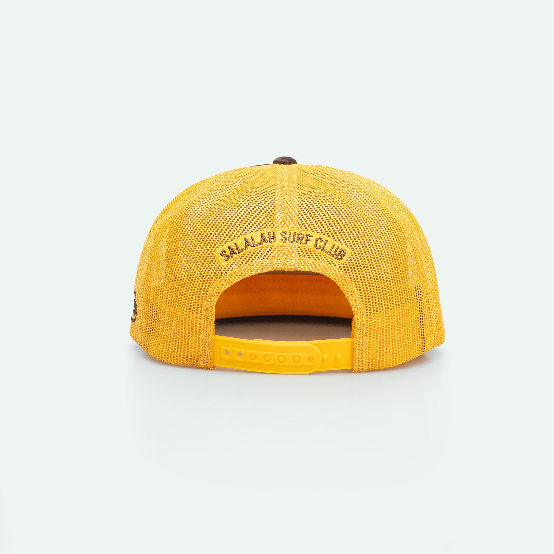 Salalah Surf Club surf board foam trucker hat, Gulf surf culture cap by One8
