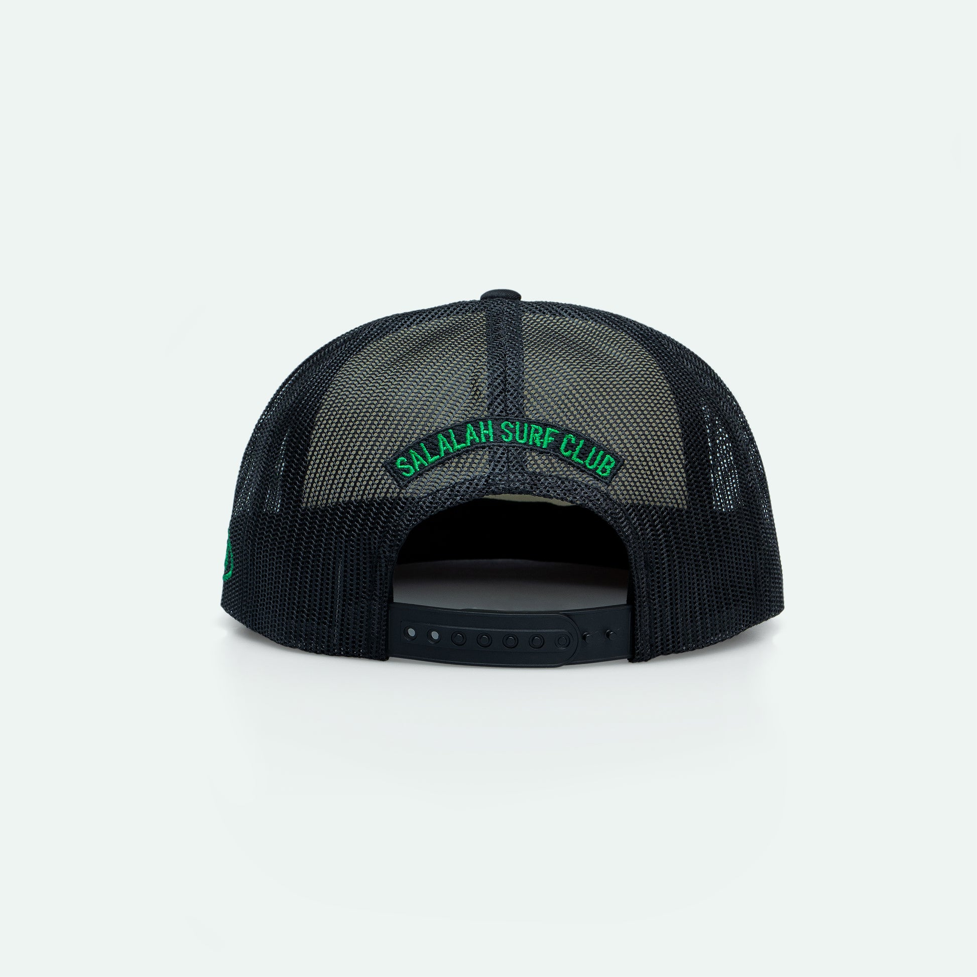 Salalah Surf Club logo foam trucker hat, Gulf culture cap by One8