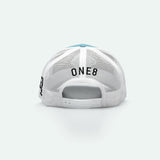 One8 Skate Logo Curved Brim Meshback Trucker Hat - One8 - Vintage Arabian Streetwear