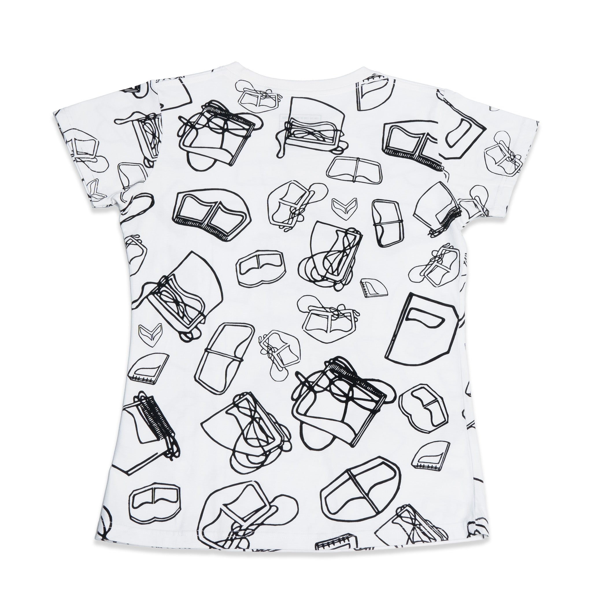Emirati برقع Ladies Tee: the traditional Emirati burqa and the classic cotton tshirt combined. One8
