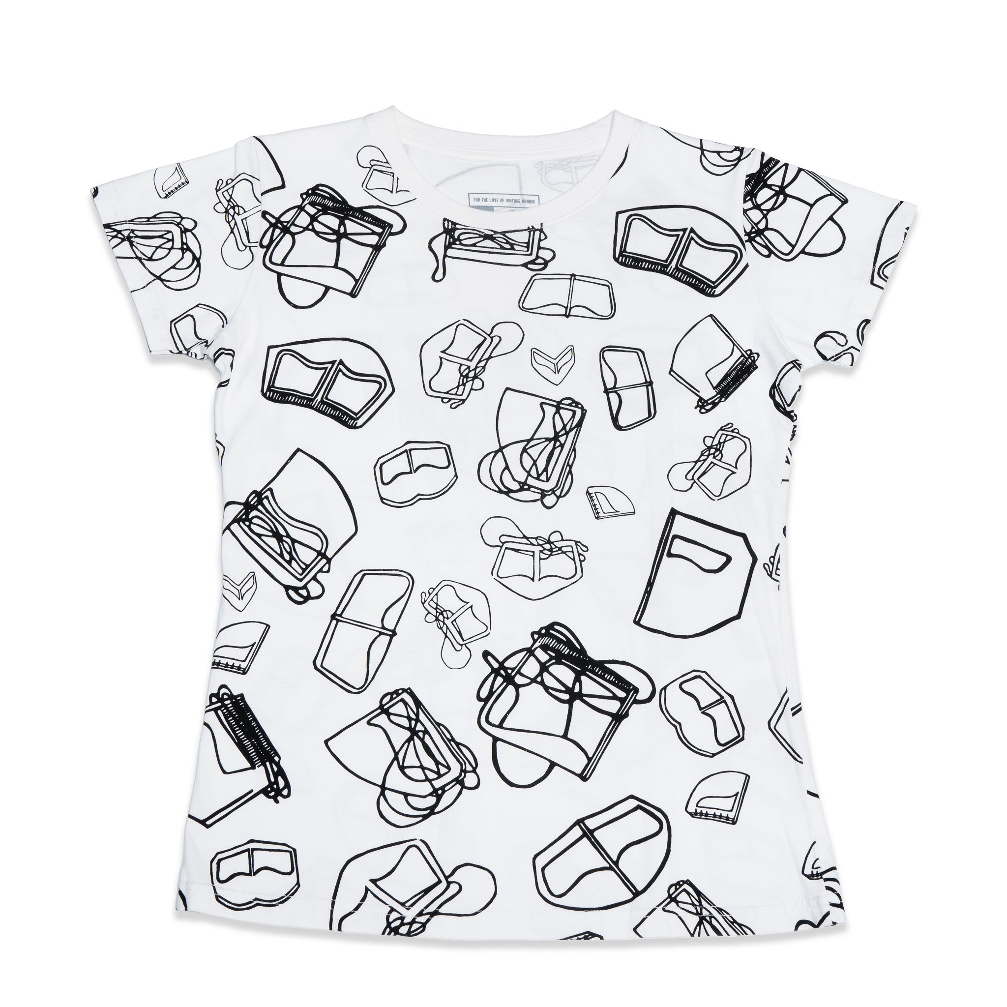Emirati برقع Ladies Tee: the traditional Emirati burqa and the classic cotton tshirt combined. One8
