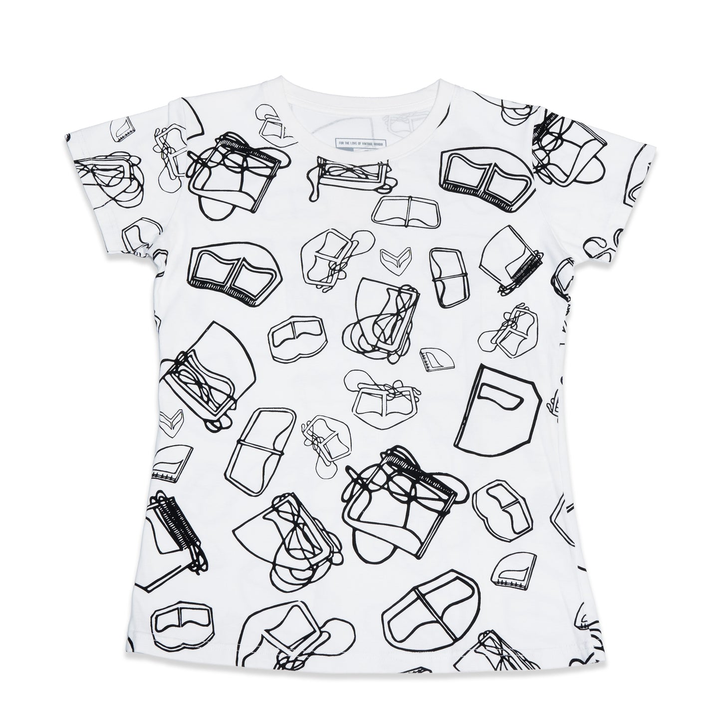 Emirati برقع Ladies Tee: the traditional Emirati burqa and the classic cotton tshirt combined. One8