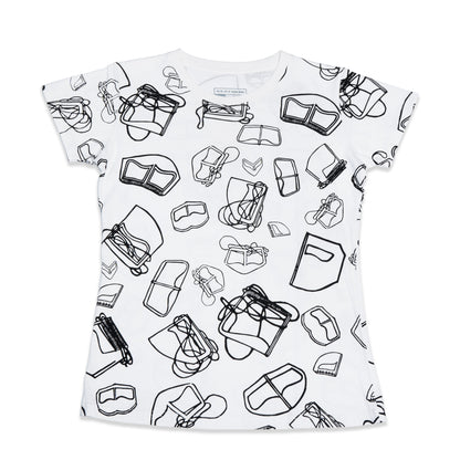 Emirati برقع Ladies Tee: the traditional Emirati burqa and the classic cotton tshirt combined. One8