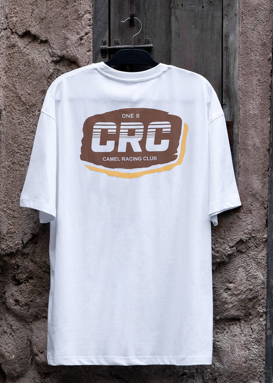 Motocross Logo Camel Racing Club tee with desert racing graphic by One8