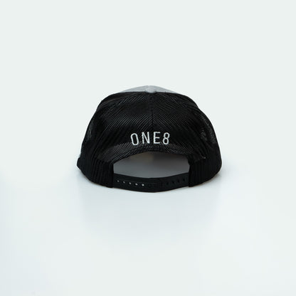كاب دبي Dubai License Plate Curved Brim Meshback Trucker Hat - One8 Hat- Arabic pop culture