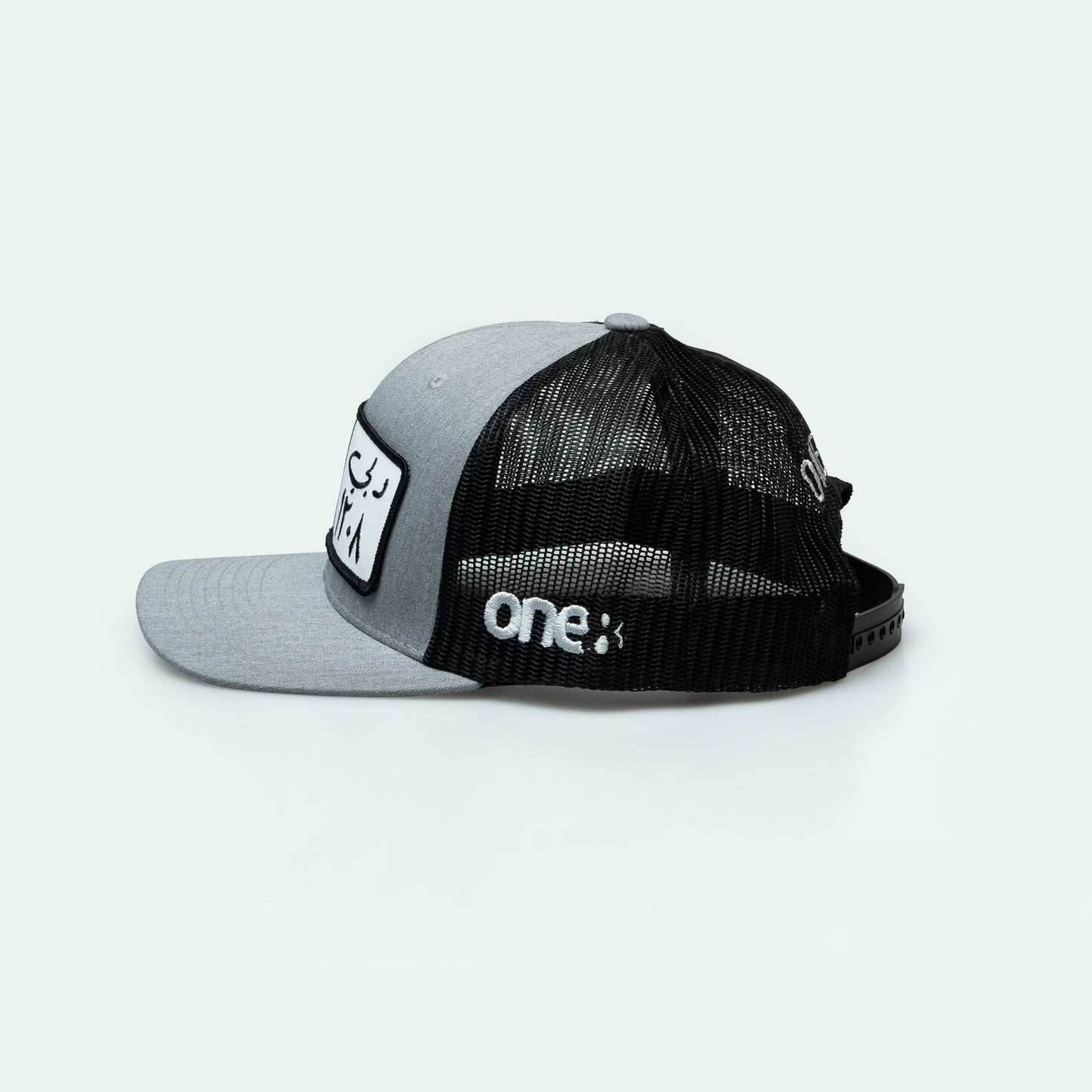 كاب دبي Dubai License Plate Curved Brim Meshback Trucker Hat - One8 Hat- Arabic pop culture
