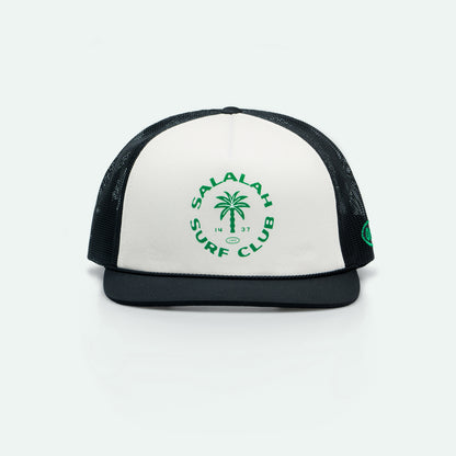 Salalah Surf Club logo foam trucker hat, Gulf culture cap by One8