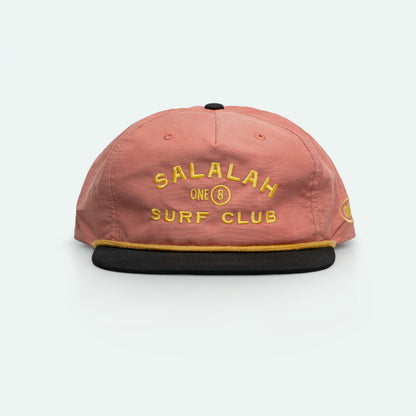 Salalah Surf Club vintage grandad hat with retro SSC branding, Omani culture cap by One8
