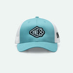 One8 Skate Logo Curved Brim Meshback Trucker Hat - One8 - Vintage Arabian Streetwear