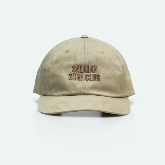 Salalah Surf Club dad hat with flat SSC logo, Gulf culture cap by One8