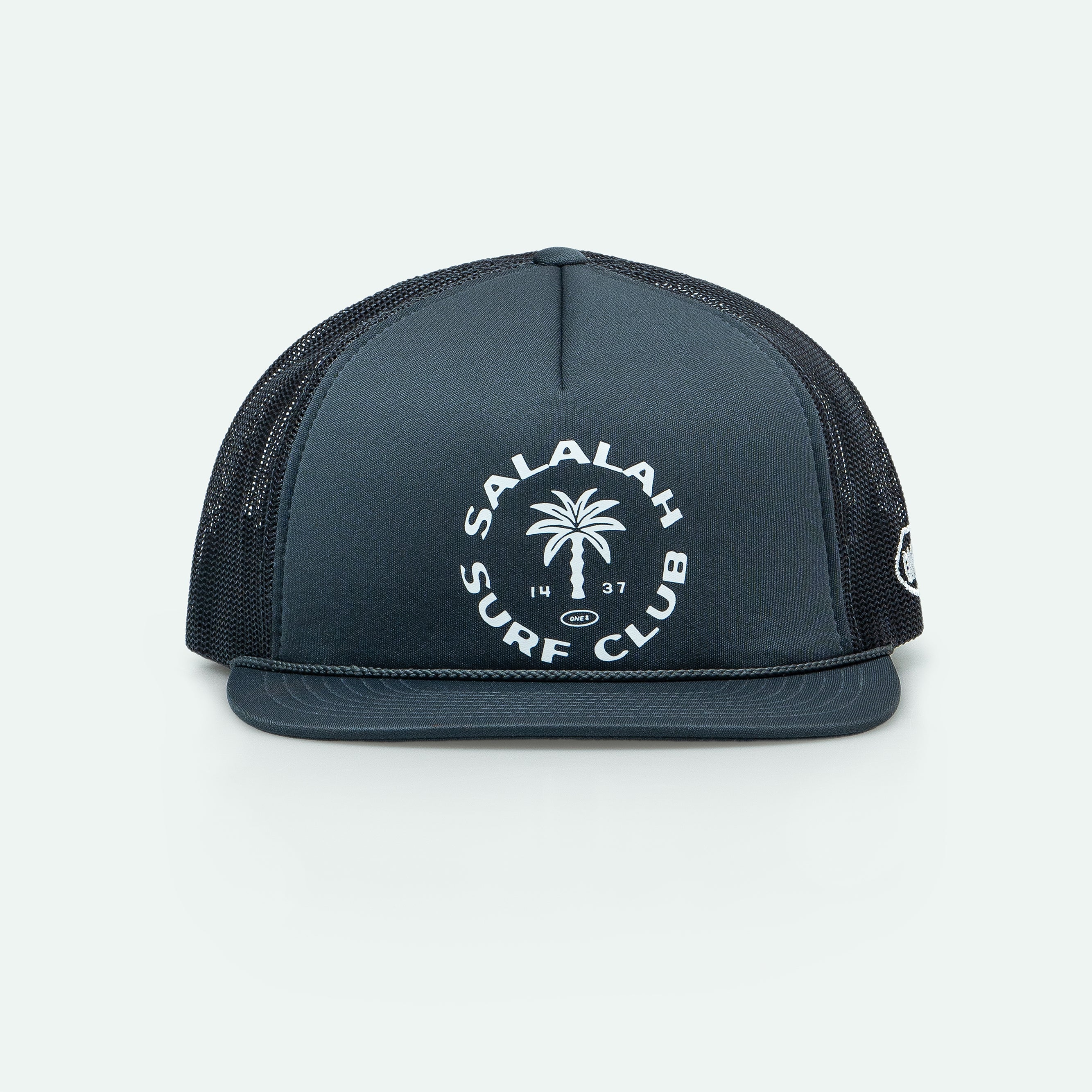 Salalah Surf Club Logo Midnight - Foam Trucker Hat - One8 - Vintage Arabian Streetwear