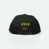 هدرز فلتر بس Emirati Street Racing Hat: Black trucker cap with bold Arabic text car culture One8 Hat