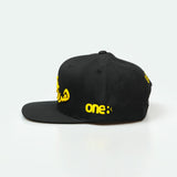 هدرز فلتر بس Emirati Street Racing Hat: Black trucker cap with bold Arabic text car culture One8 Hat