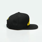 هدرز فلتر بس Emirati Street Racing Hat: Black trucker cap with bold Arabic text car culture One8 Hat