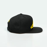 هدرز فلتر بس Emirati Street Racing Hat: Black trucker cap with bold Arabic text car culture One8 Hat