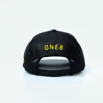 هدرز فلتر بس Street Racing Hat – Black trucker cap with bold Arabic text,  UAE car culture One8 Hat