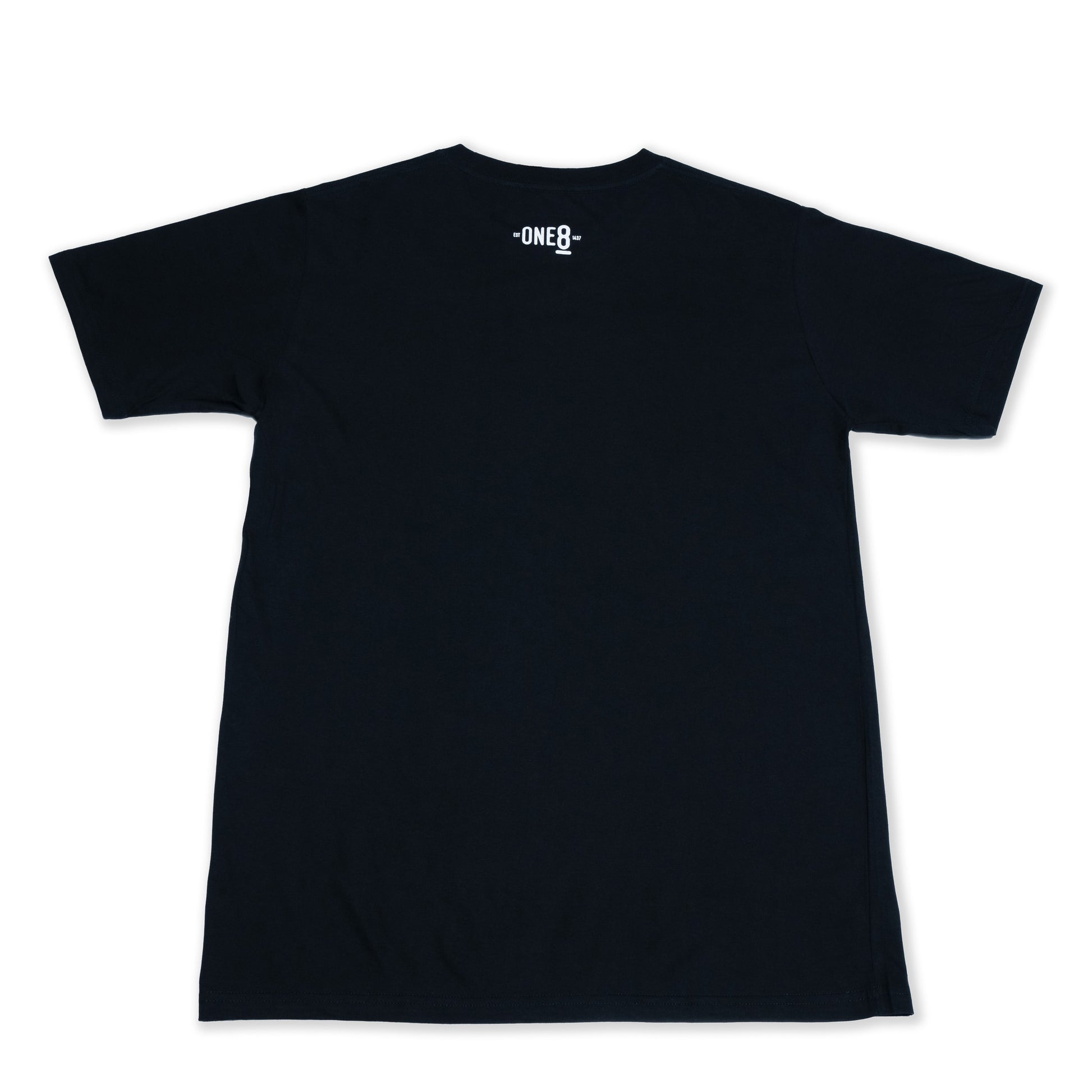 Houbara in Flight Black T-shirt - featuring a حبارى (houbara bustard)  designed by Khalid Al Astad 