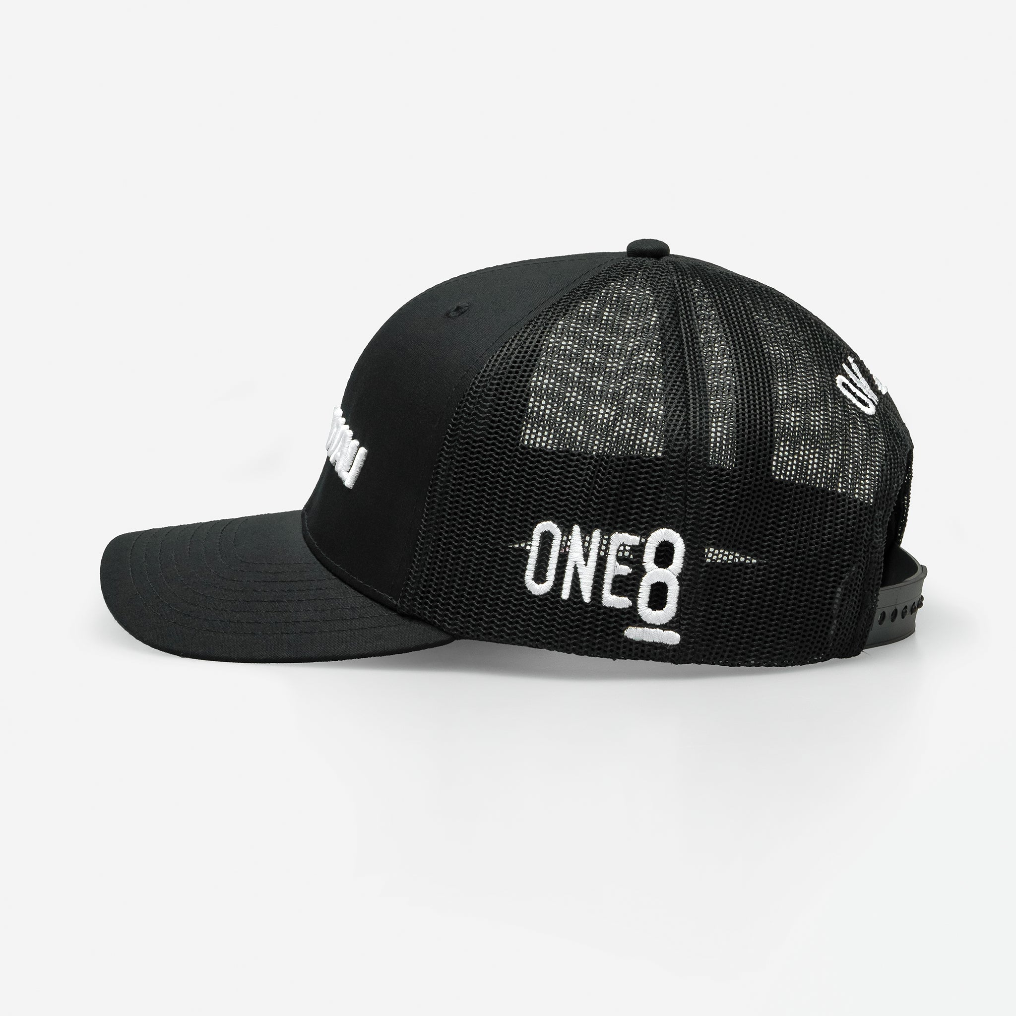 Khali Wali - Curved Brim Meshback Trucker Hat - One8 - Vintage Arabian Streetwear