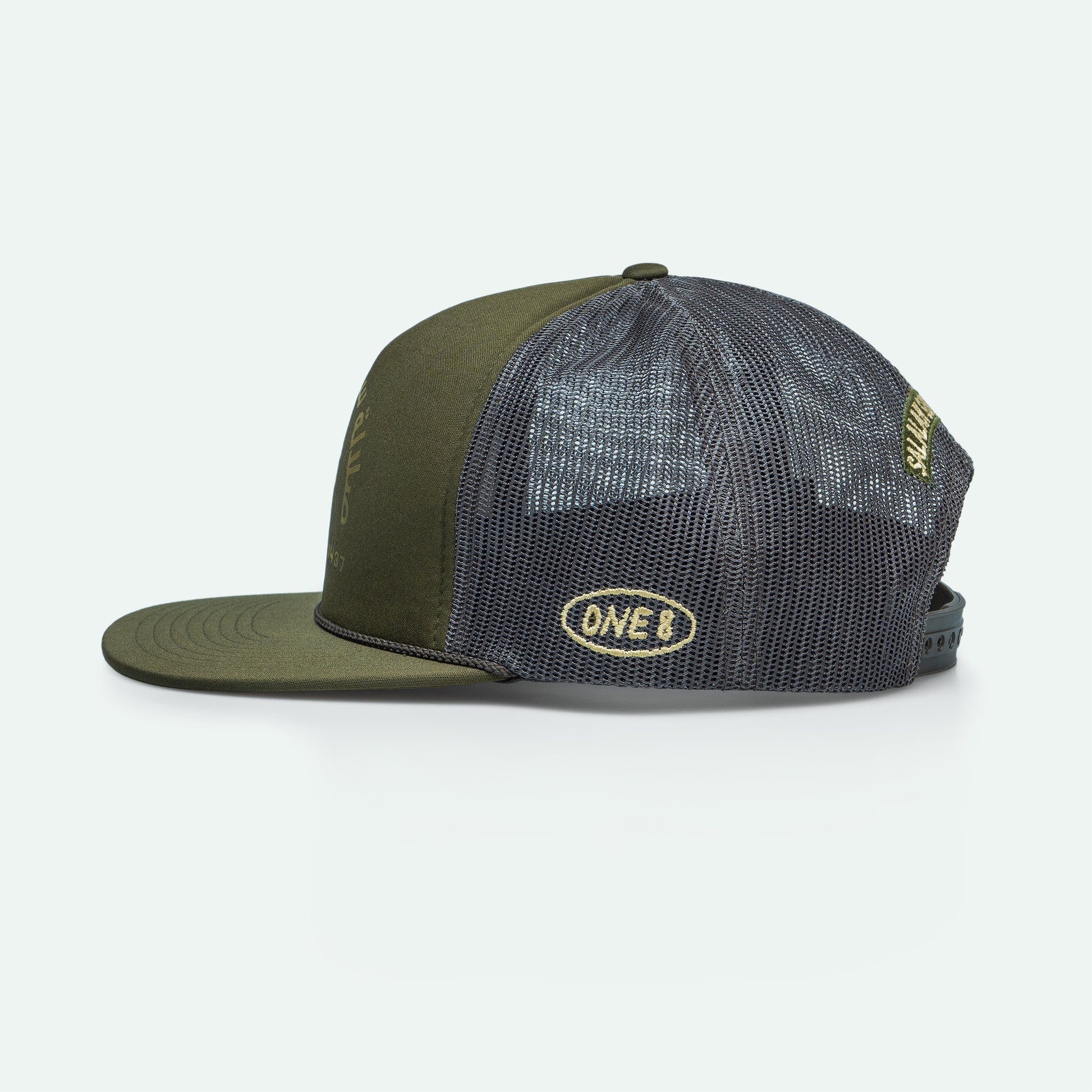 Salalah Surf Club Logo Forrest - Foam Trucker Hat - One8 - Vintage Arabian Streetwear