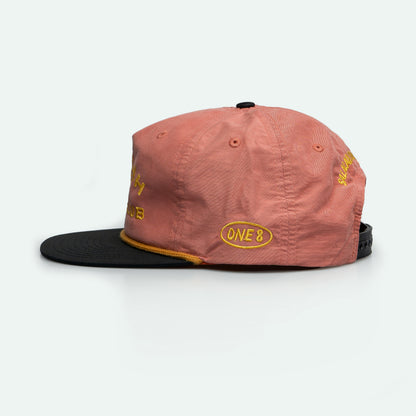 Salalah Surf Club vintage grandad hat with retro SSC branding, Omani culture cap by One8