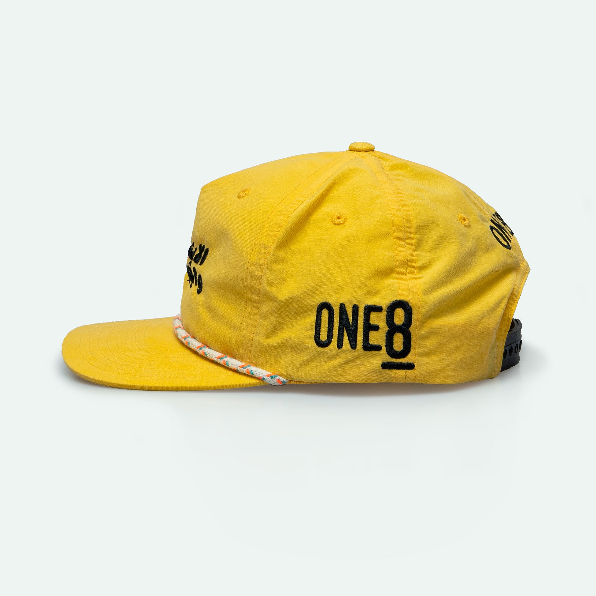 Smile الابتسامة واجب اجتماعي grandad hat with flat Arabic text, One8 cap