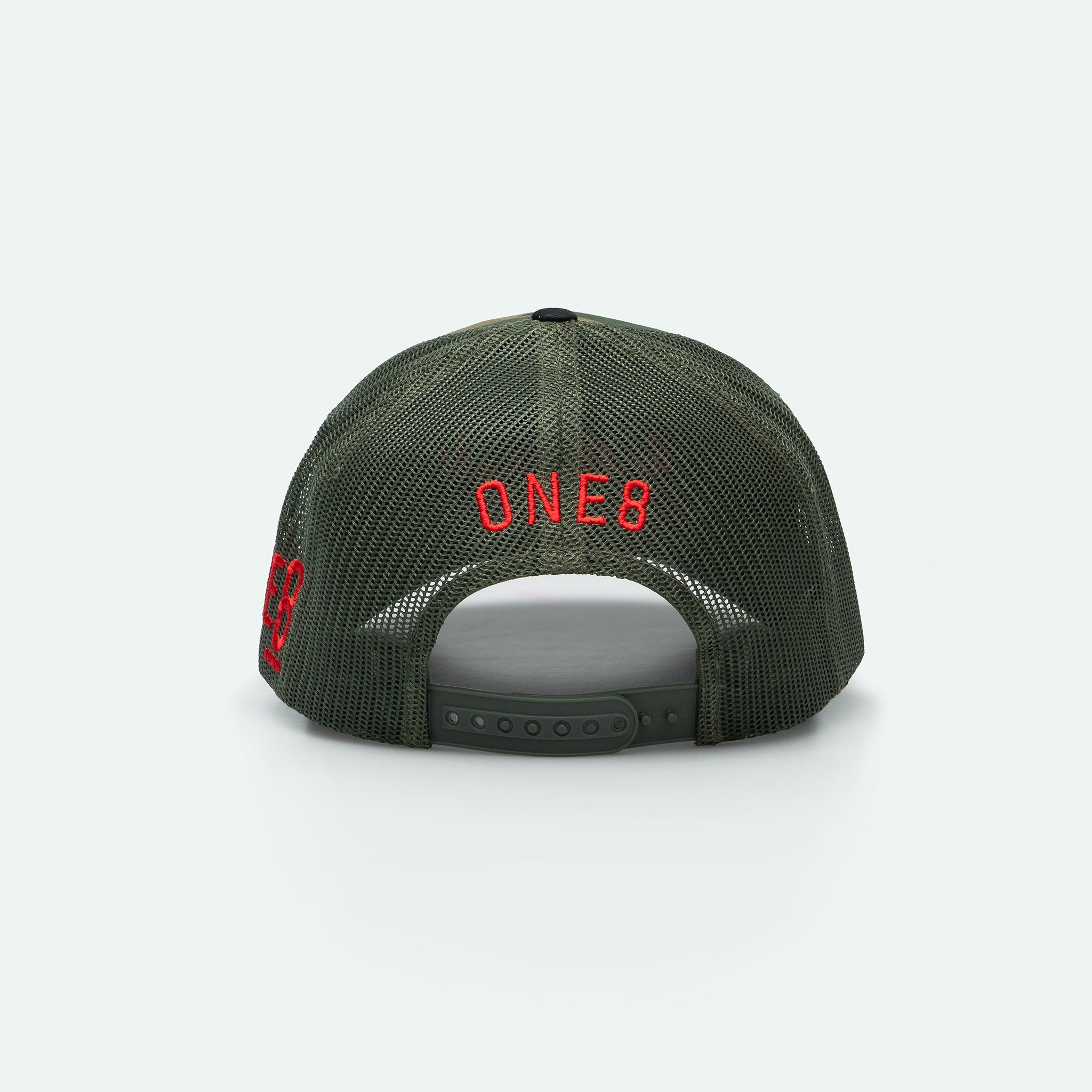 Love is Resistance الحب مقاومة - Curved Brim Meshback Trucker Hat - One8 - Vintage Arabian Streetwear