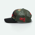 Love is Resistance الحب مقاومة - Curved Brim Meshback Trucker Hat - One8 - Vintage Arabian Streetwear