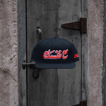 "مع نفسك truckerhat with Arabic calligraphy, a phrase meaning 'suit yourself' in Gulf slang One8 hat