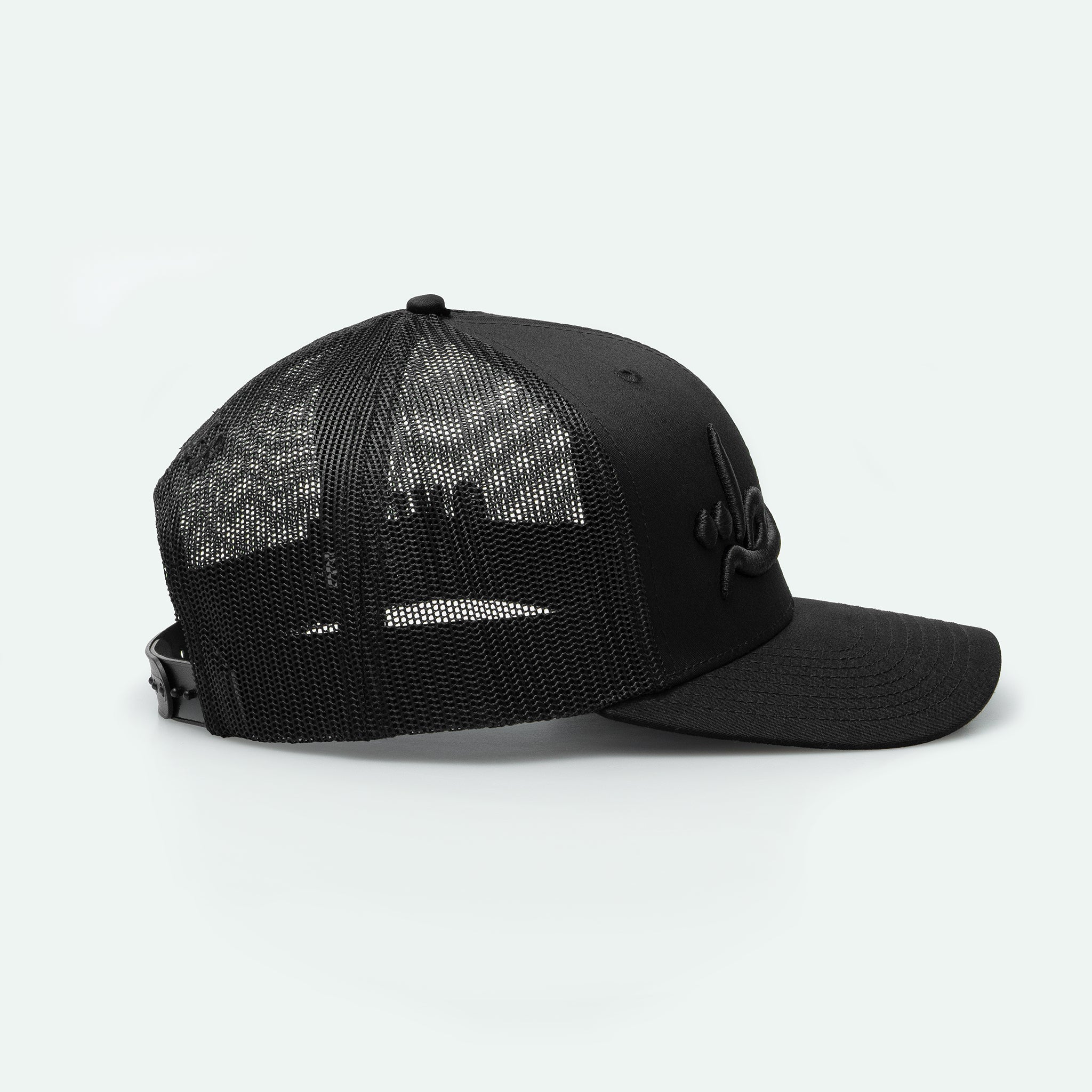 WASTA 2.0 - واسطة -Curved Brim Meshback Trucker Hat - One8 - Vintage Arabian Streetwear