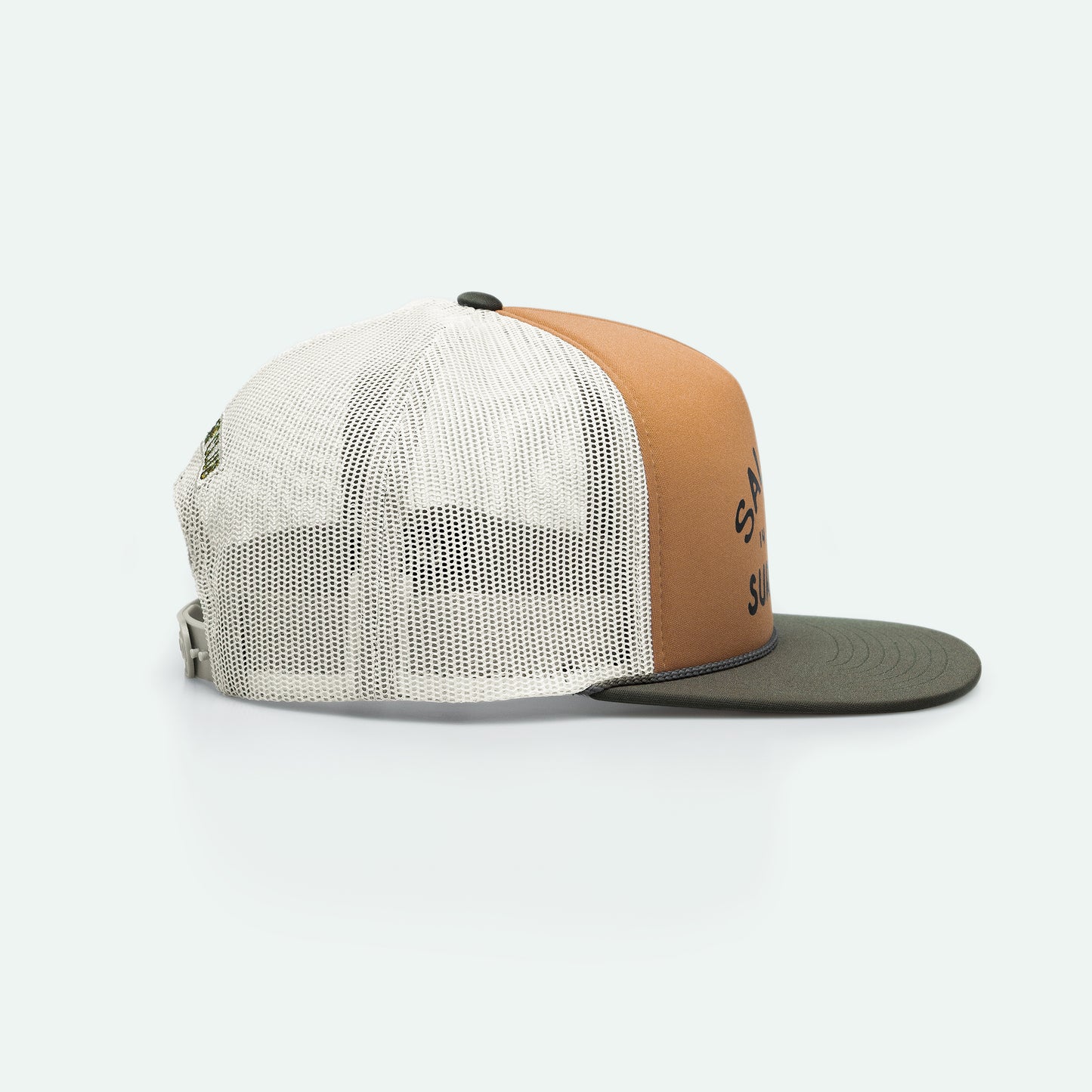 Vintage Salalah Surf Club foam trucker hat with retro coastal graphic, Gulf cap by One8