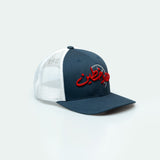 كاب ستة و خطين – UAE Street racing cap with Arabic calligraphy, curved brim One8 hat